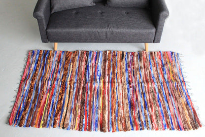 Indyjski Duzy Dywan Zero Waste (105x185cm) | Wielokolorowy1