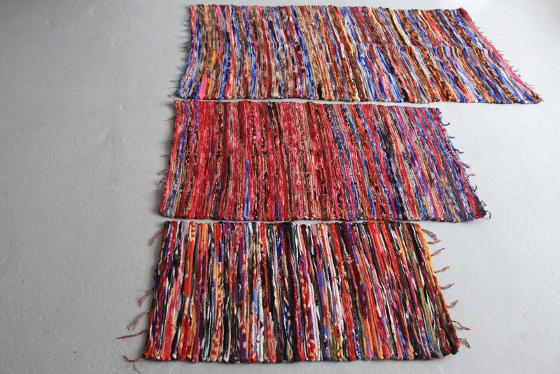 Indyjski Duzy Dywan Zero Waste (105x185cm) | Wielokolorowy 3