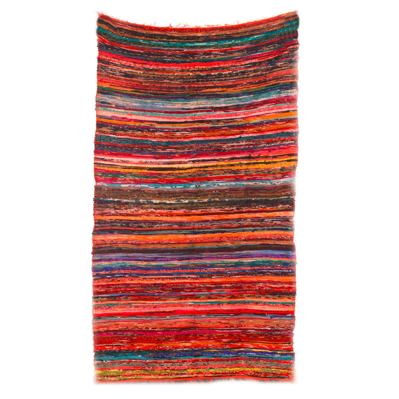 Indyjski Duzy Dywan Zero Waste (152 x 90cm) | Odcienie Pomaranczowego 3