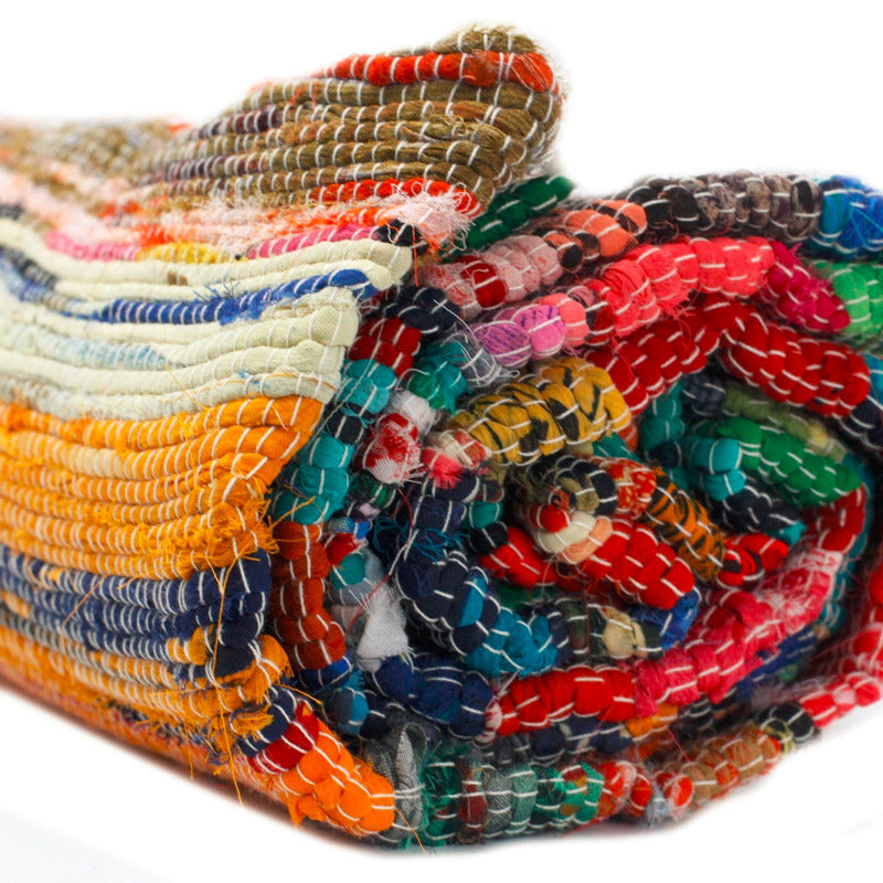 Indyjski Duży Dywan Zero Waste (155 x 90cm) | Jakość Premium