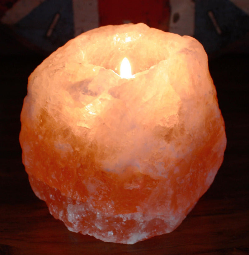 Świecznik z soli himalajskiej (1kg)2